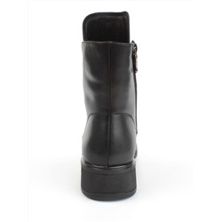 04-M3-830 BLACK Ботинки зимние женские (натуральная кожа, натуральный мех)