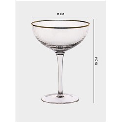 Бокал для коктейля Magistro «Орион», 270 мл, 15×11.2 см, стекло, прозрачный