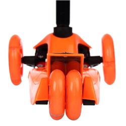 Самокат трехколесный от 3-х лет Yeenot Kids GT4108, до 50кг, вес 2.3кг, свет. колёса PU 116мм ABEC7, оранжевый, БК/уп10/ АКЦИЯ!