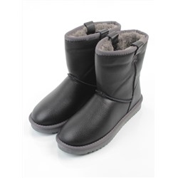 04-PAYH16-1Z BLACK Угги женские (натуральная кожа, 100% шерсть)