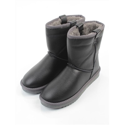 04-PAYH16-1Z BLACK Угги женские (натуральная кожа, 100% шерсть)