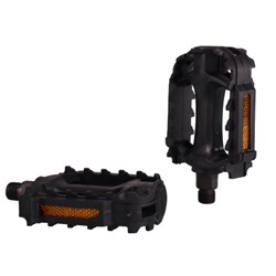 Педаль для MTB MIXIEER MX-P603, полипропилен чёрный, стальные подшипники, ось 2S, с рефлектором, 98х84мм, резьба 9/16, 1 пара./уп 50/