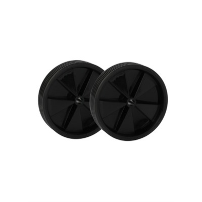 Комплект опорных колес с кронштейнами универсальный 12"-20" пластиковые колеса Черный 2шт/ HF-032-B / уп 30