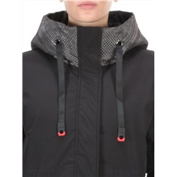 2090 BLACK Куртка зимняя женская AIKESDFRS (200 гр. холлофайбера)