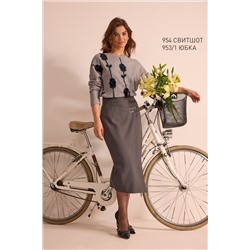 NiV NiV fashion 953/1 серый, Юбка