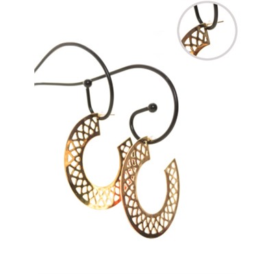 Серьги металл / SL454 /уп 12/микс