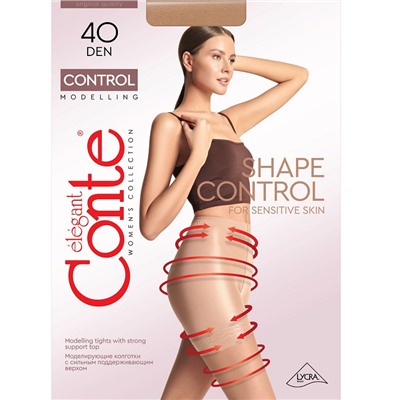 Колготки жен. Conte CONTROL 40, р.4 nero