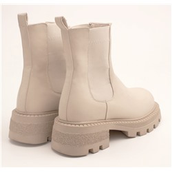 998 Fashion A1372K Ботинки женские молочн иск кожа, подклад нат шерсть