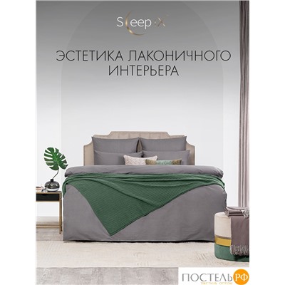 SLEEP IX САКАИ сер Простыня на резинке 180х200х25-1, 1 пр., хл