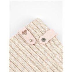 Бирка с кнопкой «Сердце» TEIRA, 8×1.5 см, 10 шт., нежно-розовая