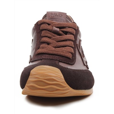 03-A885-5 BROWN Кроссовки женские (натуральная кожа, натуральная замша)