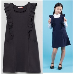 Сарафан шк Cherubino 62789-48 сер М 40%