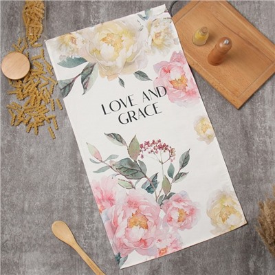 Полотенце кухонное «Этель. Весна», белое, 40×73 см