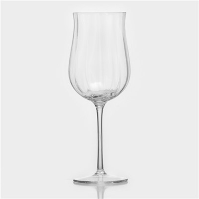 Бокал для вина Magistro «Тира», 410 мл, 22×7 см, стекло, прозрачный