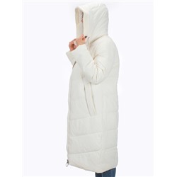 126 WHITE Пальто зимнее женское (200 гр. холлофайбер)
