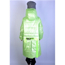 2108 Пальто на синтепоне Салат/130