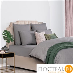SLEEP IX САКАИ сер Простыня на резинке 180х200х25-1, 1 пр., хл