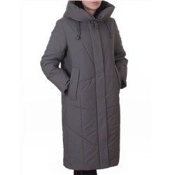 A616 GRAY Пальто зимнее женское (верблюжья шерсть, +120 гр. холлофайбер)