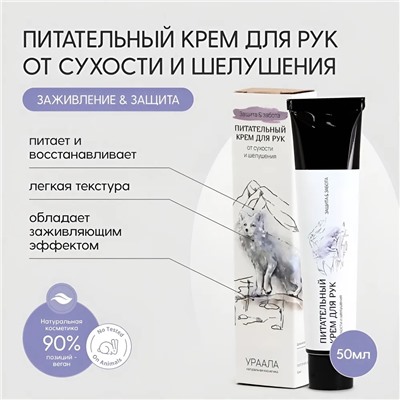 ПИТАТЕЛЬНЫЙ КРЕМ ДЛЯ РУК ОТ СУХОСТИ И ШЕЛУШЕНИЯ ЗАЖИВЛЕНИЕ & ЗАЩИТА