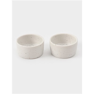 Соусники Magistro Slate, набор 2 шт., 70 мл, фарфор, белые