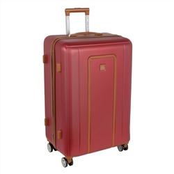 Чемодан L пластик большой РР5509 (3-ой) 28" (Бордовый)