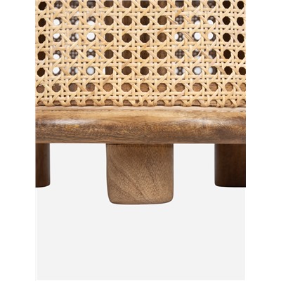 Столик кофейный, 40×40×25 см, манговое дерево, бежевый