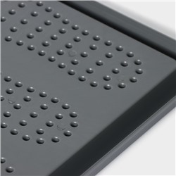 Лоток для обуви малый Darel plastic, 43.5×39 см, пластик, серый