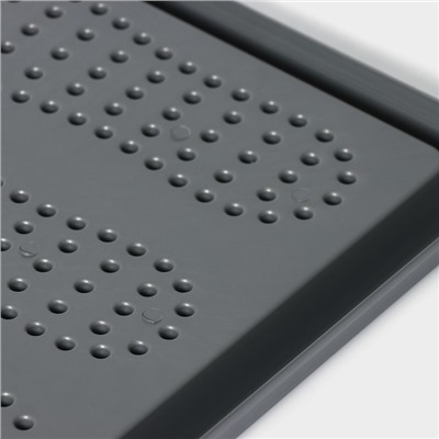 Лоток для обуви малый Darel plastic, 43.5×39 см, пластик, серый