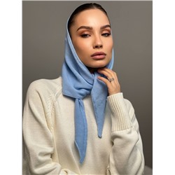 Косынка вязаная мериносовая, Голубой