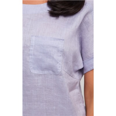 Блузка лен F212-1130 l.blue