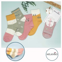 Детские хлопковые носки  (Узор 8) MilanKo D-222