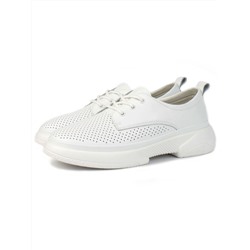 03-PDXL140-1 WHITE Кроссовки женские (натуральная кожа)