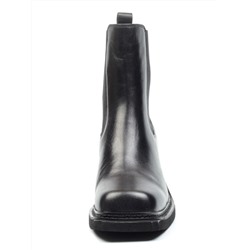 04-E21W-1A BLACK Ботинки зимние женские (натуральная кожа, натуральный мех)