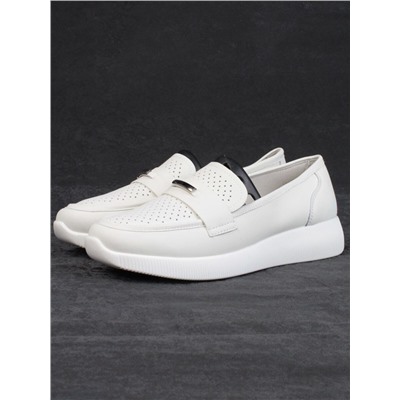 03-PDL 205-5 LT. BEIGE Полуботинки женские (натуральная кожа)