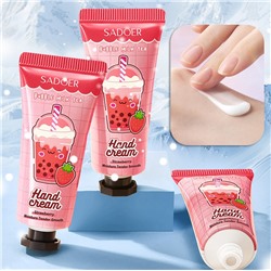 Крем для рук Клубничный "Bubble Tea" Sadoer, 20 гр.