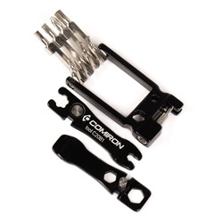 Мультитул велосипедный универсальный COMIRON TOOL 20в1, шестигранные крестовые плоские torx отвёртки, монтажки, выжимка цепи. /уп 100/