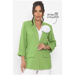 Пиджак льняной Мэрлин (зеленый) Б15429-7М