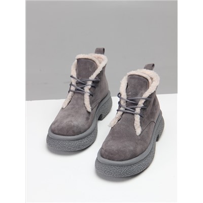 Ботинки ED'ART 308.агата gr. серый замок замша