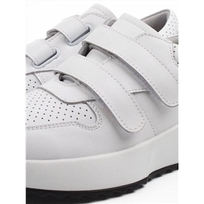 03-YG452-1 WHITE Кроссовки женские (натуральная кожа)