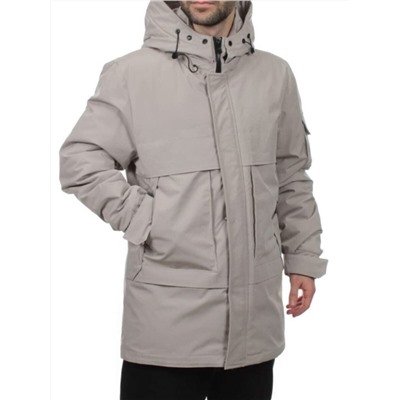 8896 BEIGE Куртка мужская зимняя облегченная (130 гр. холлофайбер)