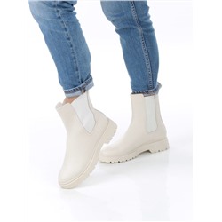 01-80158-G75-2 MILK Ботинки демисезонные женские (натуральная кожа, байка)