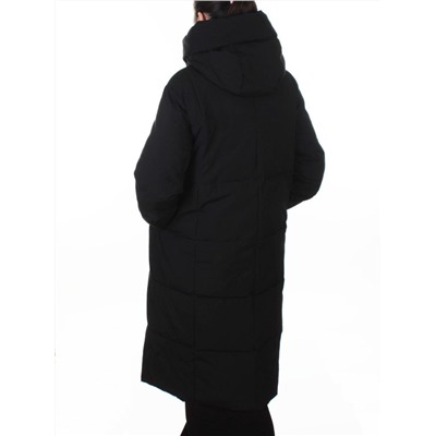 9917 BLACK Пальто зимнее женское (150 гр. холлофайбер)