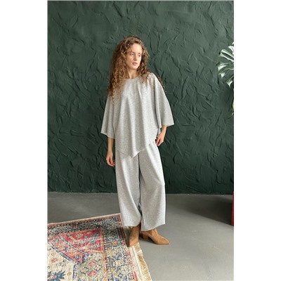 Блузка женская  ASY105/01/Серый меланж