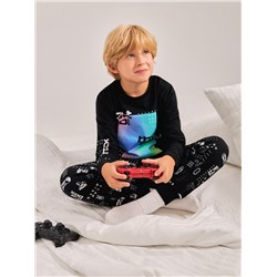 Пижама детская для мальчиков Mario черный Acoola
