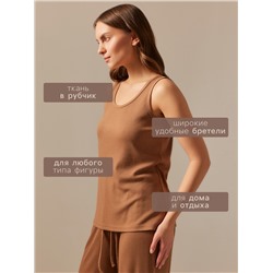 Майка домашняя женская SL HOME Soft Home, кофейная