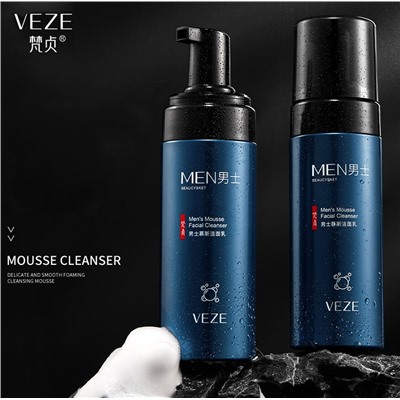 Мужская пенка-мусс для умывания с дозатором VEZE, 150 гр.