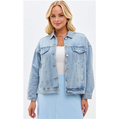 Куртка джинс F112-1209b l.blue