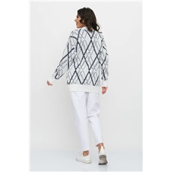 Жакет М 3247/бело-джинсовый