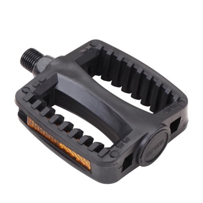Педаль детская MIXIEER KIDS MX-P644, полипропиленовый корпус, чёрный, без подшипников, ось 4S, с рефлектором, 77х81мм 1 пара. Резьба 1/2 дюйма /уп100/