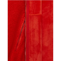 Толстовка из флиса с разъёмным замком 0119, красный